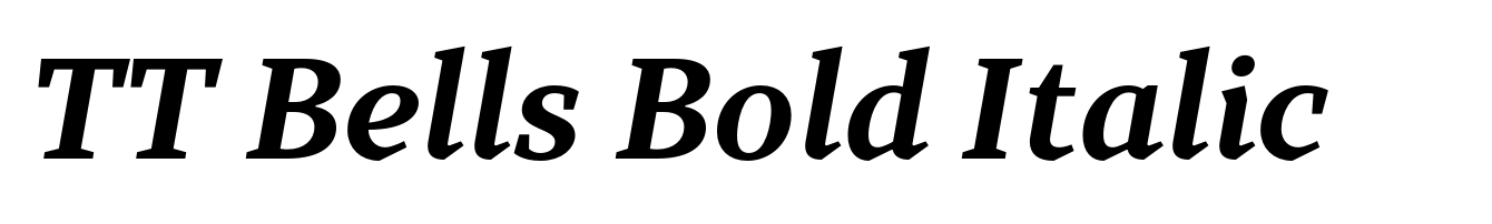 TT Bells Bold Italic